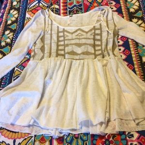 Free People peplum top, XS